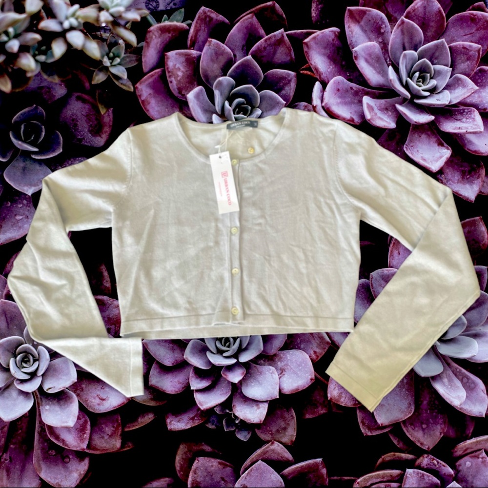 Light gray cardigan